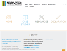 Tablet Screenshot of naturalcapitaldeclaration.org